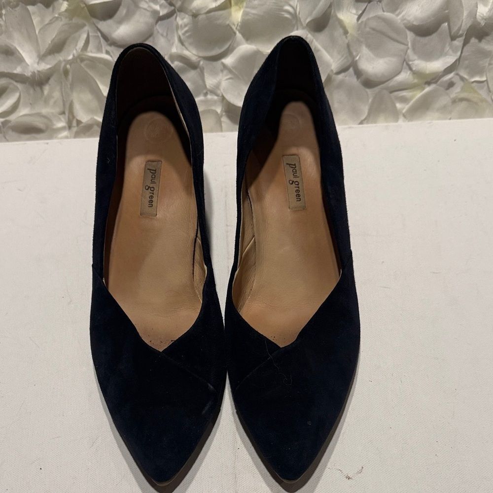Paul Green Black Suede Heels